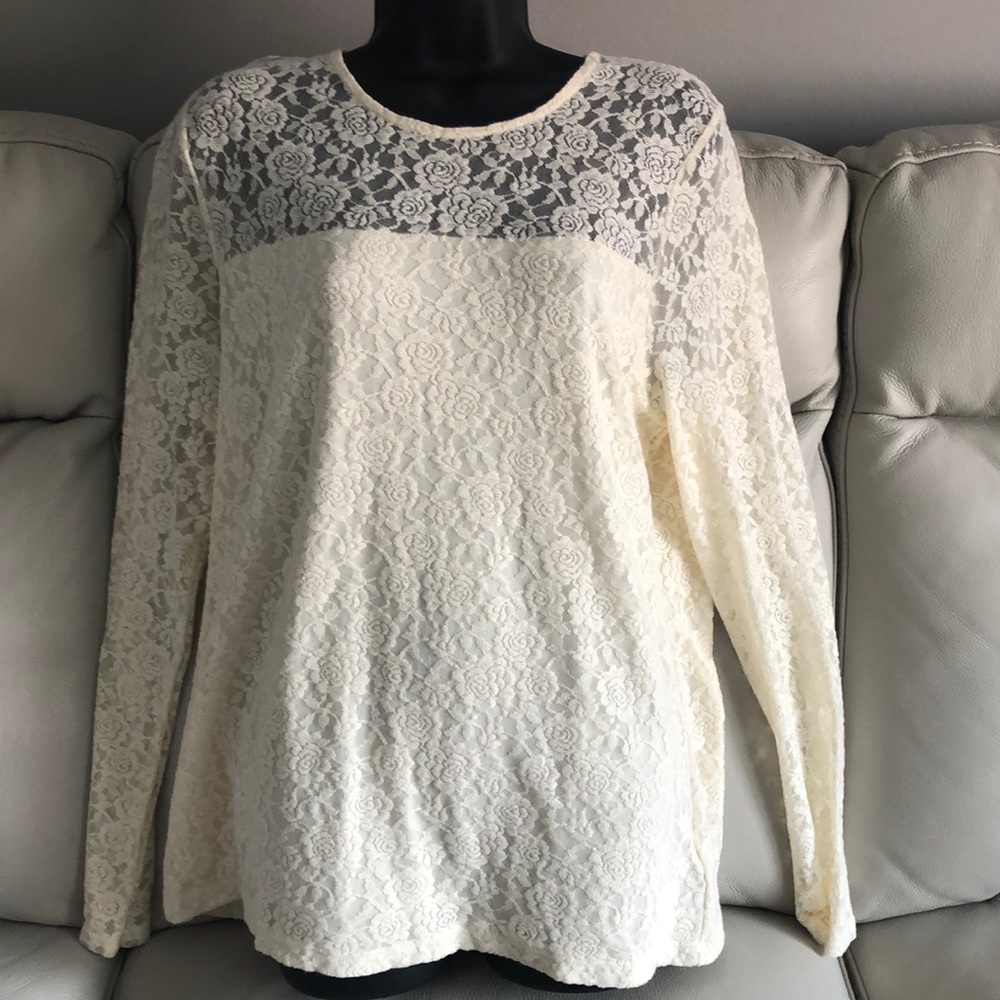 Ralph Lauren stretch lace top